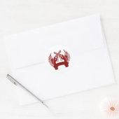 STICKER ROND 2 GUNS HAUT PERSONNALISABLES (Enveloppe)