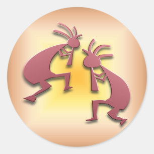 Sticker Rond 2 Kokopelli #77