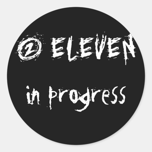 Sticker Rond 2 ONZE en cours (Devant)