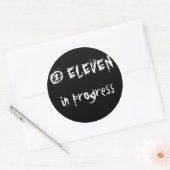 Sticker Rond 2 ONZE en cours (Enveloppe)