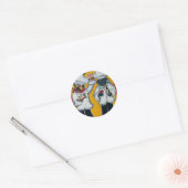 Sticker Rond 2 Pugs de chef (Enveloppe)