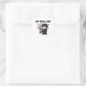 Sticker Rond 2D > Vie Réelle (Sac)