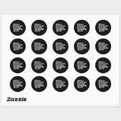 Sticker Rond 2E Adt 9Mm Plus Rapide Que Le 911 (Feuille)