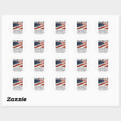 Sticker Rond 2e amendement (Feuille)