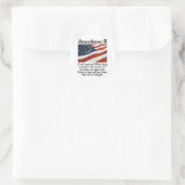 Sticker Rond 2e amendement (Sac)