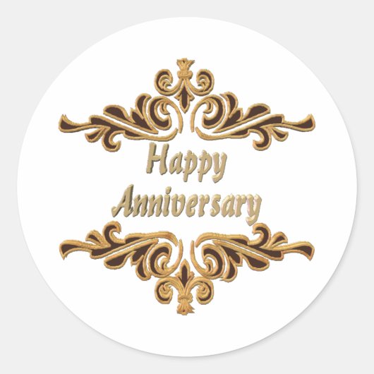 Sticker Rond 2e anniversaire (Devant)