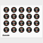 Sticker Rond 2e anniversaire Chug Chug Choo Choo Je suis 2 trai (Feuille)