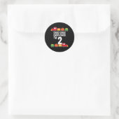Sticker Rond 2e anniversaire Chug Chug Choo Choo Je suis 2 trai (Sac)