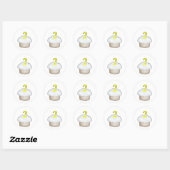Sticker Rond 2e anniversaire Cupcake (Feuille)
