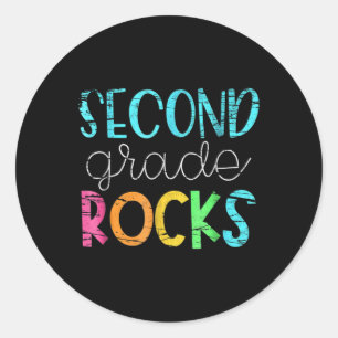 Sticker Rond 2e équipe d'enseignants - La deuxième année roche