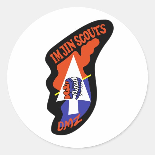 Sticker Rond 2e ID IMJIN SCOUTS Corée (Devant)