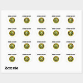 Sticker Rond 2e régiment de cavalerie Stryker (Feuille)