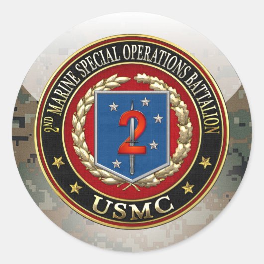 Sticker Rond 2nd MSOB [3D] (Devant)