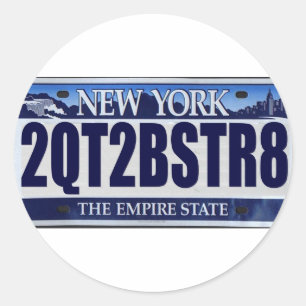 Sticker Rond 2QT2BSTR8 :  New York