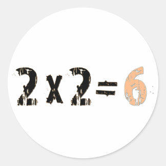 Sticker Rond 2x2=6
