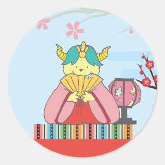 STICKER ROND 3月 モンスターシール