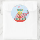 STICKER ROND 3月 モンスターシール (Sac)