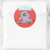 STICKER ROND 3月 モンスターシール (Sac)