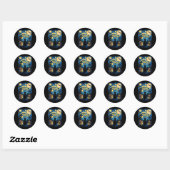 STICKER ROND 3 (Feuille)