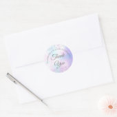 Sticker Rond 30 ans de mariage coeurs perle remerciement (Enveloppe)