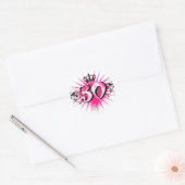 Sticker Rond 30e anniversaire ou anniversaire (Enveloppe)