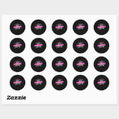 Sticker Rond 30e anniversaire Trente et trente (Feuille)