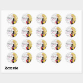 Sticker Rond 311 Blonde Fashionista Purses Zebra (Feuille)