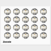 Sticker Rond 311 Ciao Bella Zebra Stripes (Feuille)