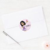 Sticker Rond 311 Dollface Desserts Ebonie rose Damas (Enveloppe)