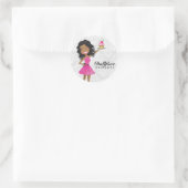 Sticker Rond 311 Dollface Desserts Hot rose Ebonie Damask (Sac)