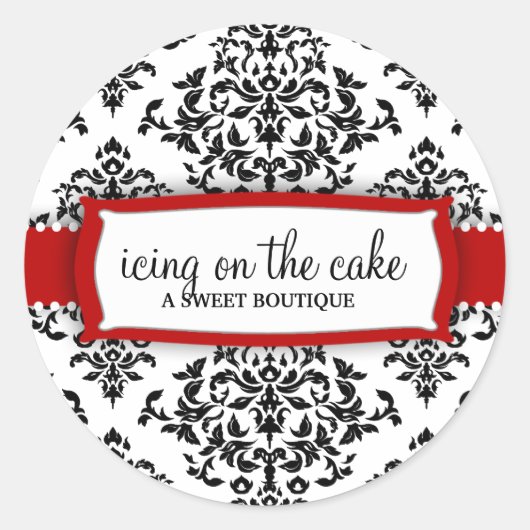 Sticker Rond 311 Glacage sur la cerise de gâteau (Devant)