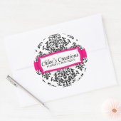 Sticker Rond 311 Glacer sur le gâteau - fraise (Enveloppe)