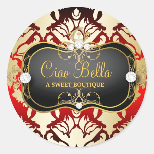 Sticker Rond 311 Jet Black Ciao Bella Cherry Sass (Devant)