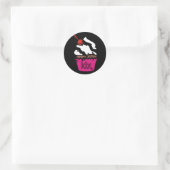Sticker Rond 311-Kickin' Cupcake (Sac)
