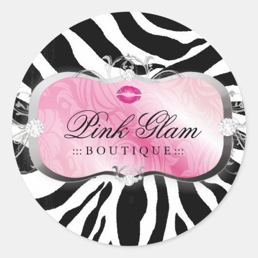 Sticker Rond 311 Lavish Pink Platter embrasse Sassy Sweets (Devant)