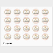 Sticker Rond 311 Plate-forme rose doré Divine rose (Feuille)