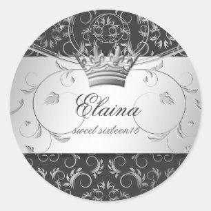 Sticker Rond 311-Silver devinent l'autocollant de gris de