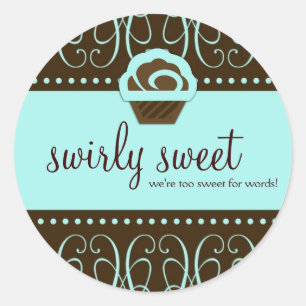 Sticker Rond 311 Turquiose Tourbillonnant Sweet Too