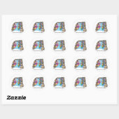 Sticker Rond 31_Mer (Feuille)
