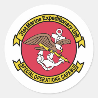 Sticker Rond 31e force opérationnelle spéciale de l'UEO