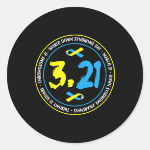 Sticker Rond 321 Sensibilisation mondiale au syndrome de Down