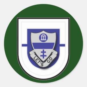 Sticker Rond 325e Régiment d'infanterie - 1er Bataillon Flash