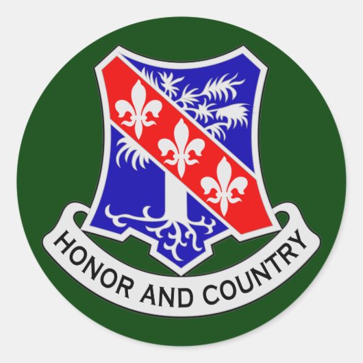 Sticker Rond 327e Régiment d'infanterie (aéroporté) (Devant)