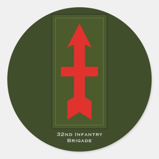 Sticker Rond 32e brigade d'infanterie (Devant)