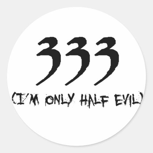 STICKER ROND 333 (Devant)