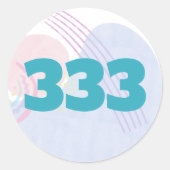 Sticker Rond 333 Manifestation d'affirmation d'orientation de l (Devant)