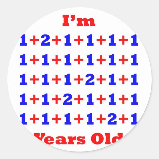 Sticker Rond 34 ans ! (Devant)