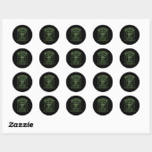 Sticker Rond 365 Légendes Nées En 1964 (Feuille)