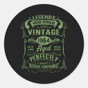 Sticker Rond 365 Légendes Nées En 1964