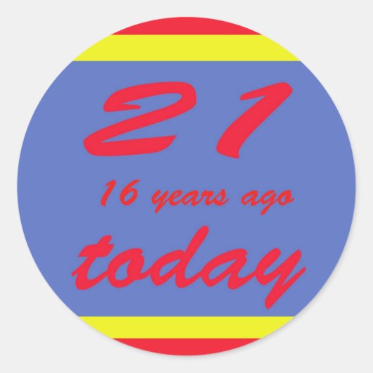 Sticker Rond 37 ans (Devant)